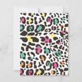 野生カラフル動物と熱帯離れ サンキューカード (裏面)