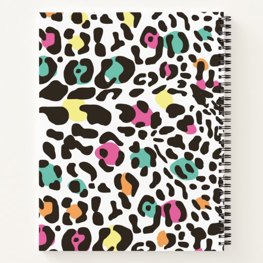 野生カラフル動物と熱帯離れ ノートブック (裏面)