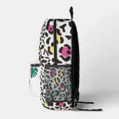 野生カラフル動物と熱帯離れ プリントバックパック (右)