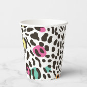 野生カラフル動物と熱帯離れ 紙コップ (裏面)