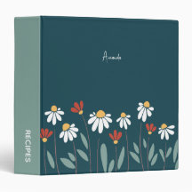 野生カラフル花3輪バインダー