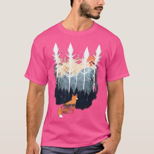 野生キツネ Tシャツ (正面)