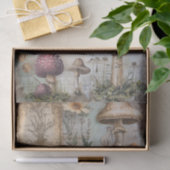 野生キノコのポスターデコペティッシュペーパー 薄葉紙 (ギフト)