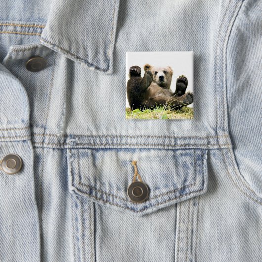 野生クマ 缶バッジ (インサイチュ)