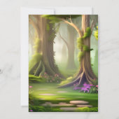 野生クールの2歳の誕生日に動物園のゼブラサファリ 招待状 (裏面)