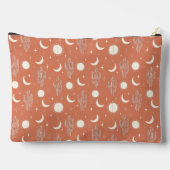 野生サボテンのパターン アクセサリーポーチ (裏面)