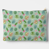 野生サボテンのパターン アクセサリーポーチ (裏面)