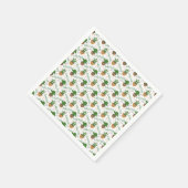 野生サボテンのパターン スタンダードカクテルナプキン (角)