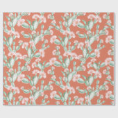 野生サボテンのパターン ラッピングペーパー (フラット)