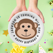 野生サル ジャングルサファリ 動物 子供の誕生日 ペーパープレート