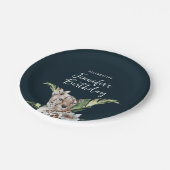 野生ジャングルレオパード成人誕生日パーティー ペーパープレート (アングル)