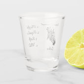 野生ゼブラ精霊動物ショットグラス ショットグラス (裏面)