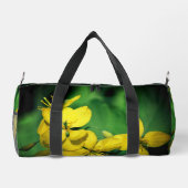 野生ゼラニウムのパーソナライズされた花 ダッフルバッグ (裏面)