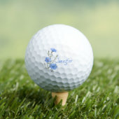 野生チコリーフラワーボタニカル名前をカスタムする ゴルフボール (インサイチュ 木)