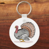 野生トルコ キーホルダー (正面)