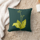 野生ニンニクの緑植物の植物の芸術 クッション (ブランケット)
