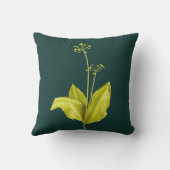 野生ニンニクの緑植物の植物の芸術 クッション (裏面)