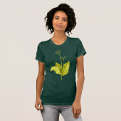 野生ニンニクの緑植物の植物の芸術 Tシャツ (正面フル)