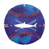 野生パーソナライズされたのサメ 野球ボール (正面)
