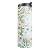 野生パーソナライズされたの花を持つ熱タンブラー タンブラー (回転左)