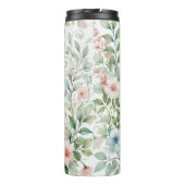 野生パーソナライズされたの花を持つ熱タンブラー タンブラー (裏面)