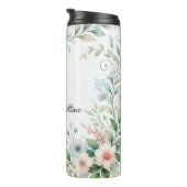 野生パーソナライズされたの花を持つ熱タンブラー タンブラー (回転右)