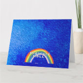 野生パーソナライズされたスイミングアウトドア泳ぐ人 カード (裏面)