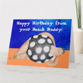 野生パーソナライズされたスイミングアウトドア泳ぐ人 カード (正面)