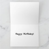 野生パーソナライズされたスイミングアウトドア泳ぐ人 カード (内部)