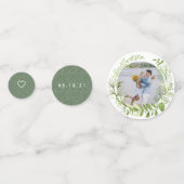 野生パーソナライズされた野結婚草 コンフェッティ (裏面)