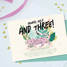 野生パーティー動物子供の誕生日パーティの招待状 招待状