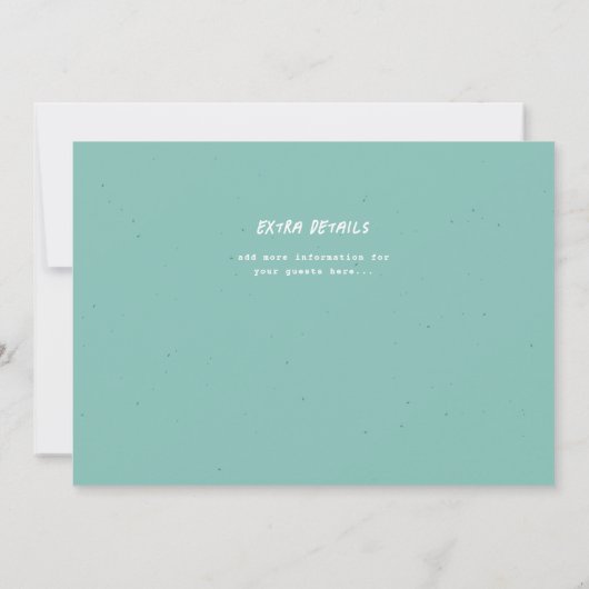 野生パーティー動物子供の誕生日パーティの招待状 招待状 (裏面)