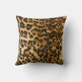 野生ヒョウ装飾用クッション クッション (裏面)
