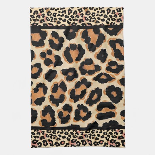 野生ヒョウ キッチンタオル (縦)