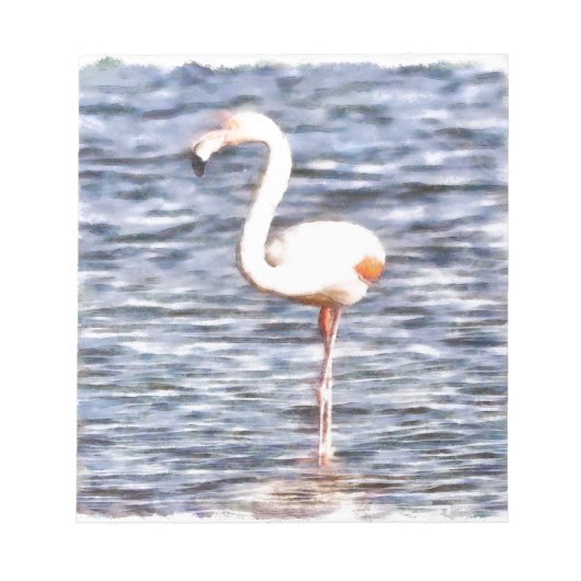 野生フラミンゴ ノートパッド (正面)