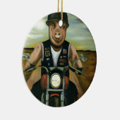 野生ブタ セラミックオーナメント (右)