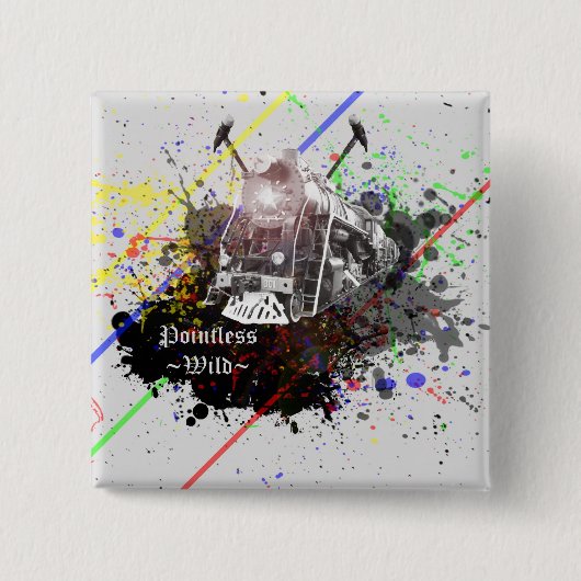 野生ボタン 缶バッジ (正面)