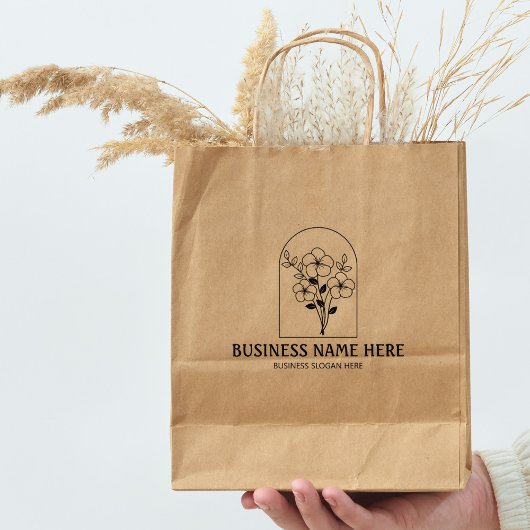 野生モダンの花カスタムビジネステンプレート ラバースタンプ