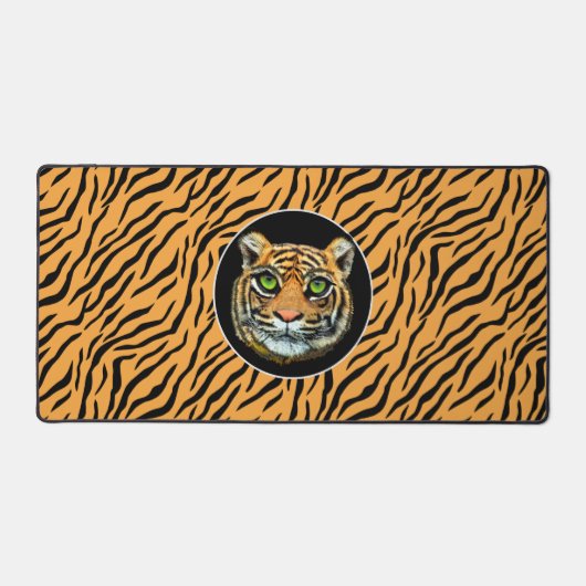 野生モダンの虎の柄 デスクマット (正面)
