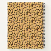 野生モダンの虎の柄 ノートブック (裏面)