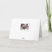 野生リンゴの花の雪とのNotecard カード (裏面)