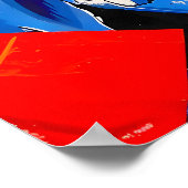 野生レトロT-レックス恐竜の融合 ポスター (角)