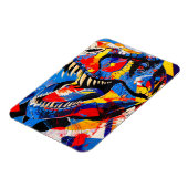 野生レトロT-レックス恐竜の融合 マグネット (左側)