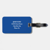 野生レトロT-レックス恐竜の融合 ラゲッジタグ (裏面横)