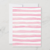 野生ワンフローラ誕生日招待状ジャングル動物 招待状 (裏面)