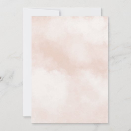 野生ワンベビー動物宇宙飛行士ピンク1歳の誕生日 招待状 (裏面)