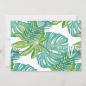 野生ワン誕生日招待状ジャングル動物パーティー 招待状 (裏面)