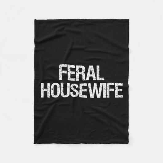 野生主婦Tシャツ 面白い ステイ・アット・ホーム・マム 家庭人 フリースブランケット (正面)