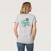 "野生人魚およびウミガメと"滞在 Tシャツ (裏面フル)