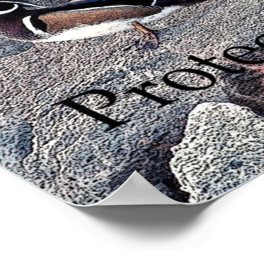 野生保護生物 ポスター (角)